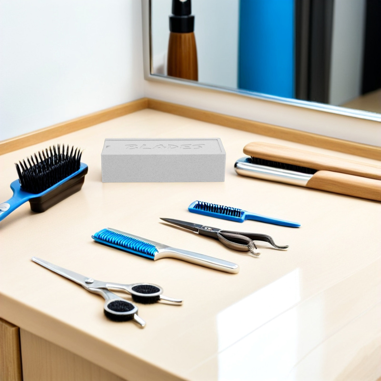 Home Barber - Estojo Organizador Branco de Duplo Compartimento