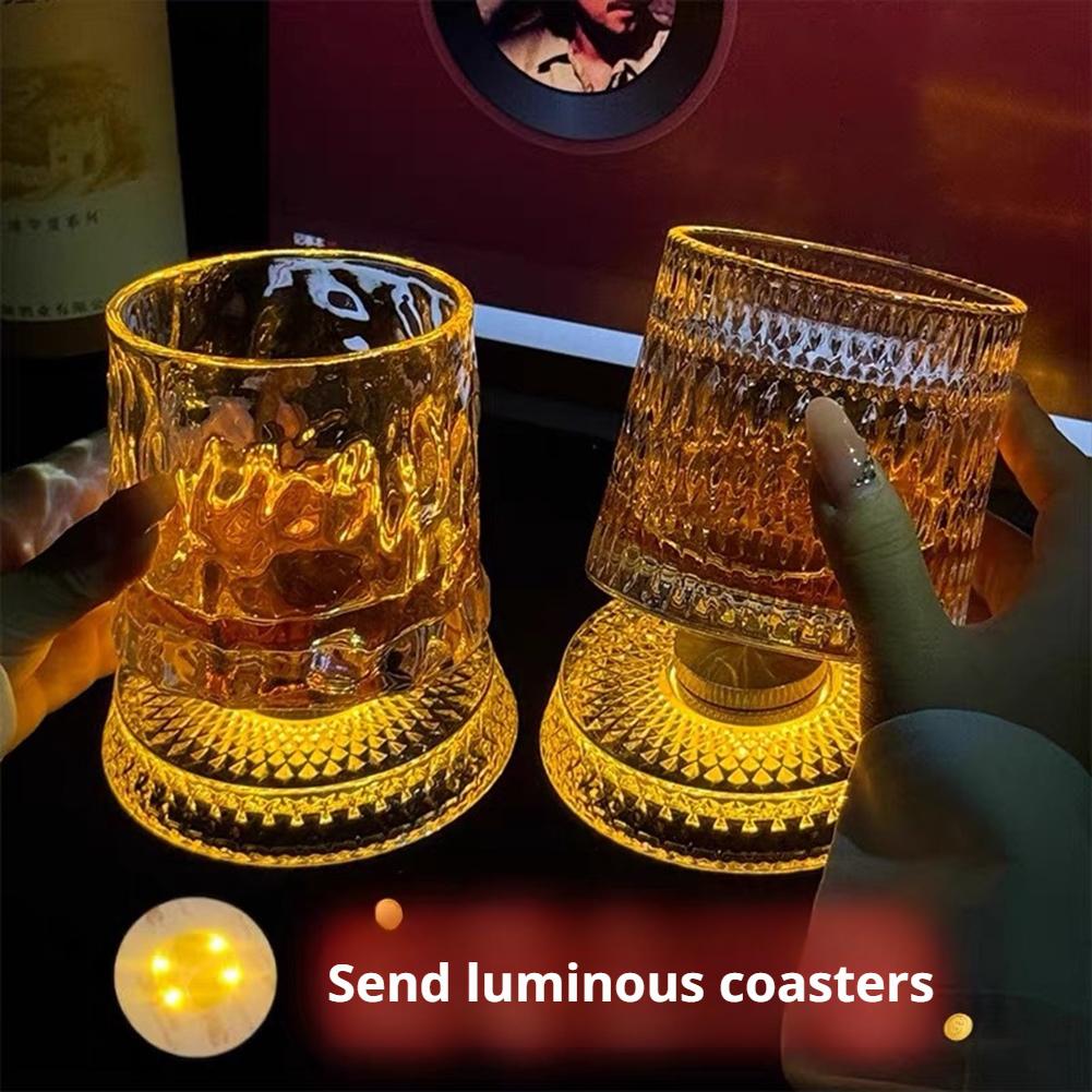 Old Fashioned Glass - 360 ° Copo de Uísque Giratório