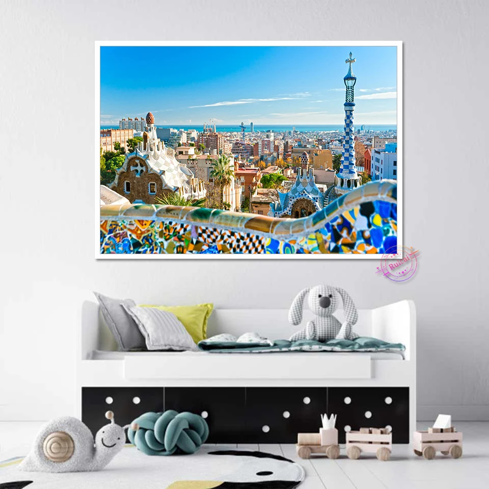 Home Barcelona - Parque guell em barcelona espanha cartaz