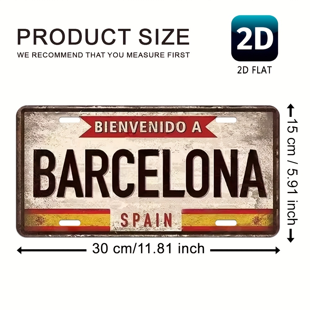 Placa de Metal Vintage 
