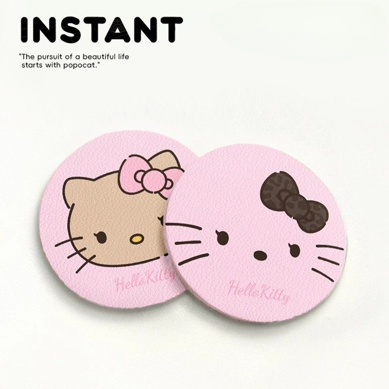 Olá kitty porta-copos de carro - Bar Mat Rubber avaliação e preço