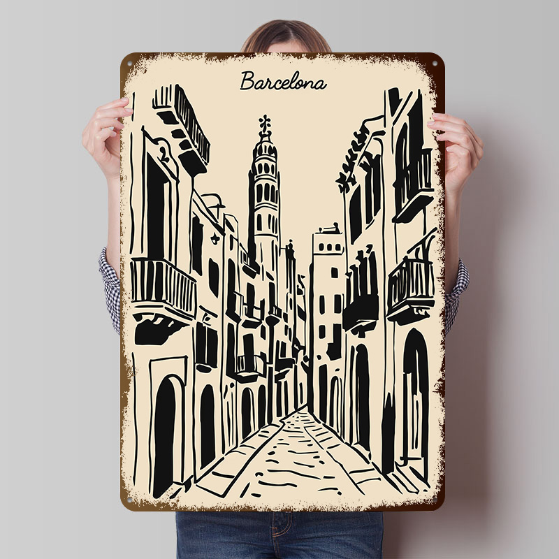 Placa de Metal de Rua de Barce - Home Barcelona avaliação e preço