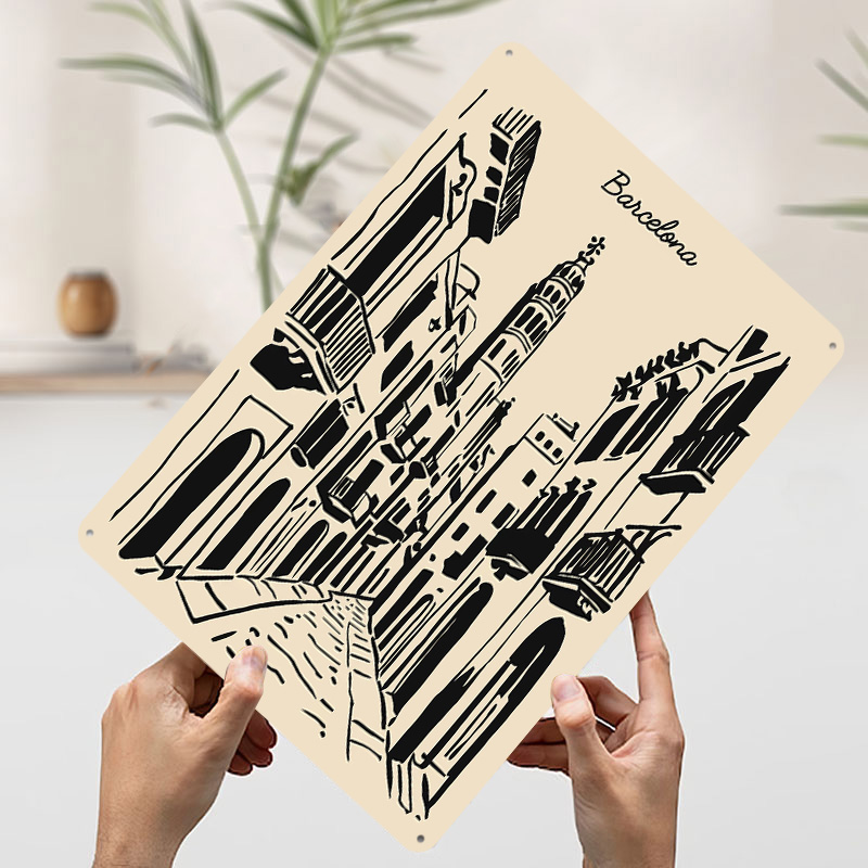 Placa de Metal de Rua de Barce - Home Barcelona avaliação e preço